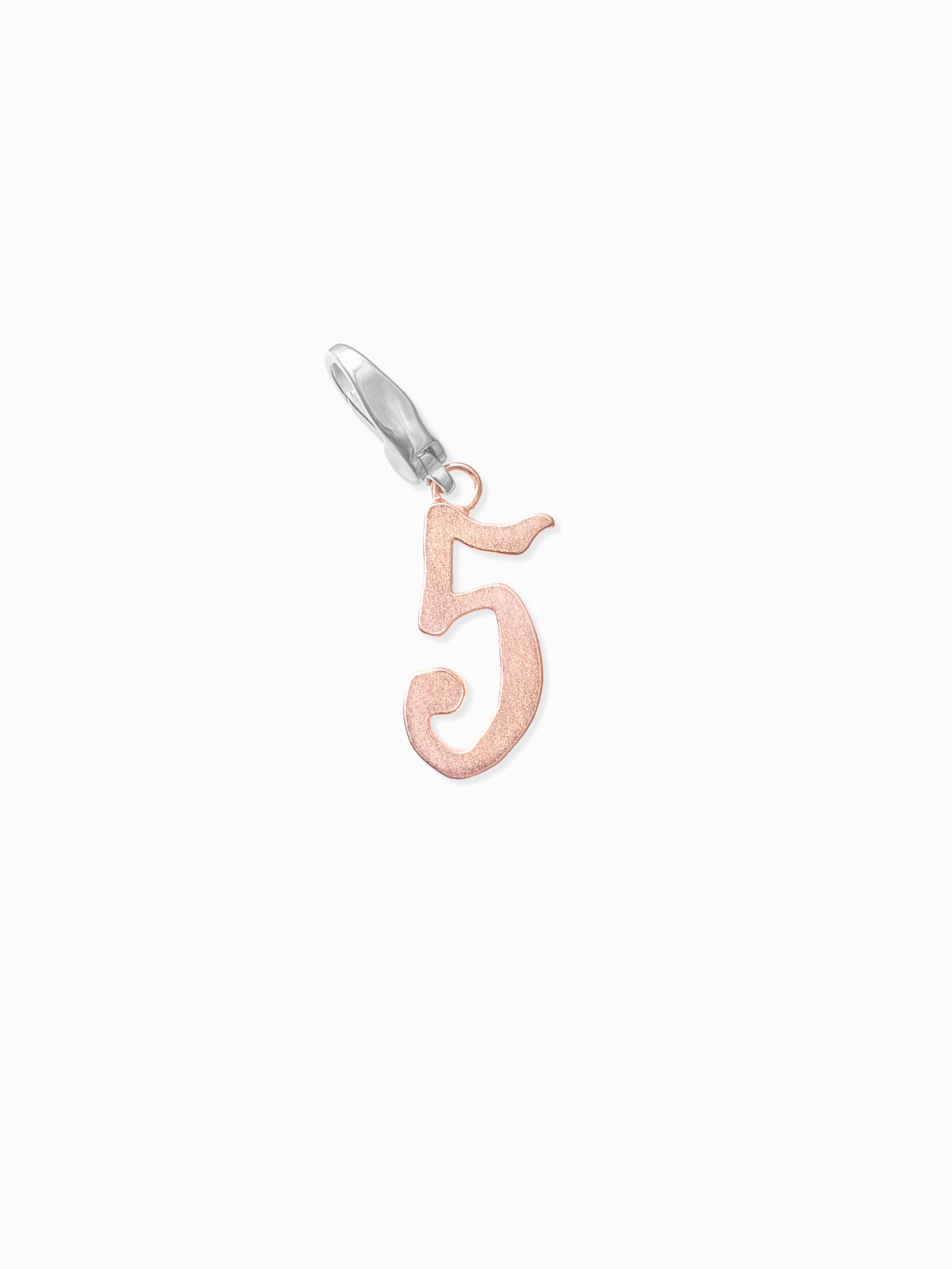 Playing Cards Number Charm 5 [pink gold]