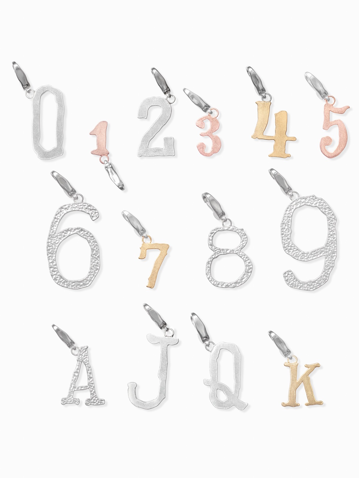 Playing Cards Number Charm 5 [pink gold]