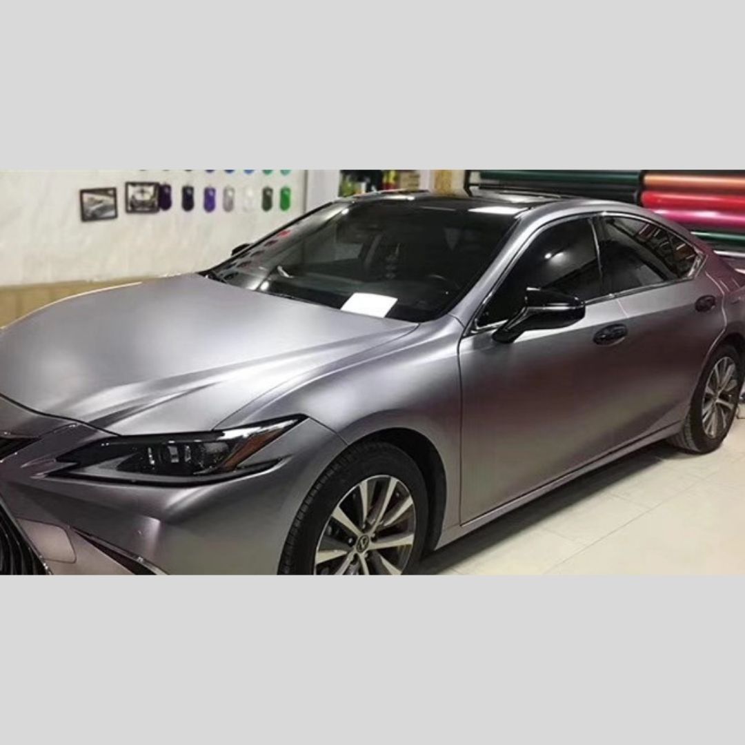 サテンメタリック マット ダークシルバー(152cm幅) | サテンメタリック