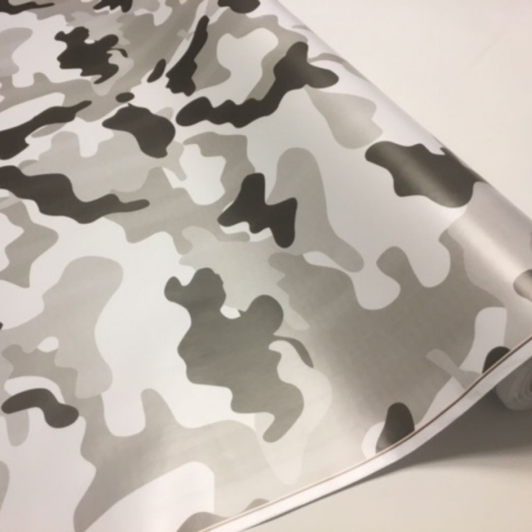 迷彩 モノクロ(152cm幅) | 迷彩柄シート | ラッピングシート専門店 N
