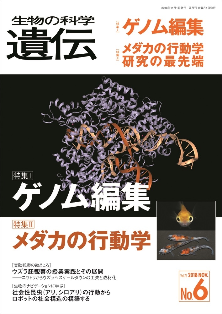 生物の科学　遺伝　2018年11月発行号　Vol.72 No.6