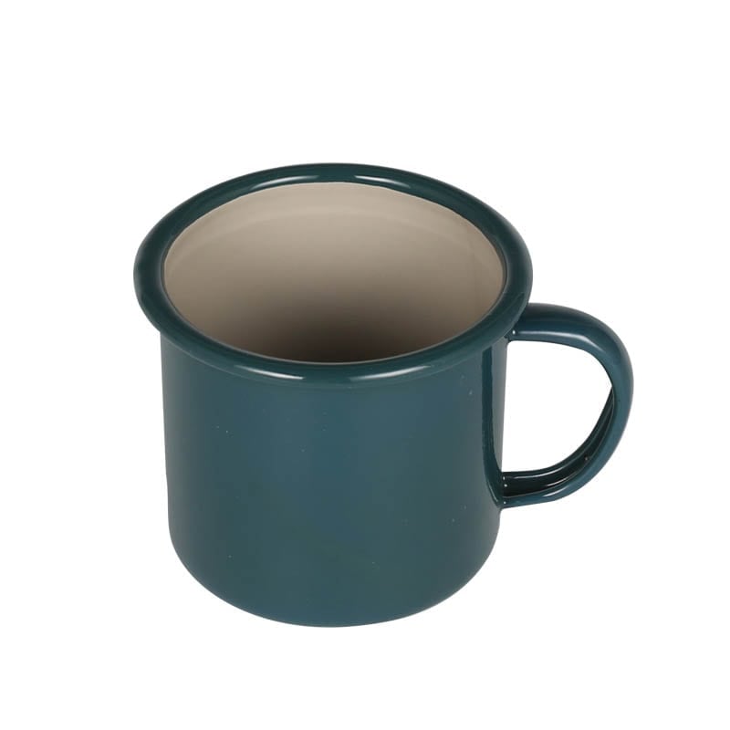 ENAMELED MUG GREEN