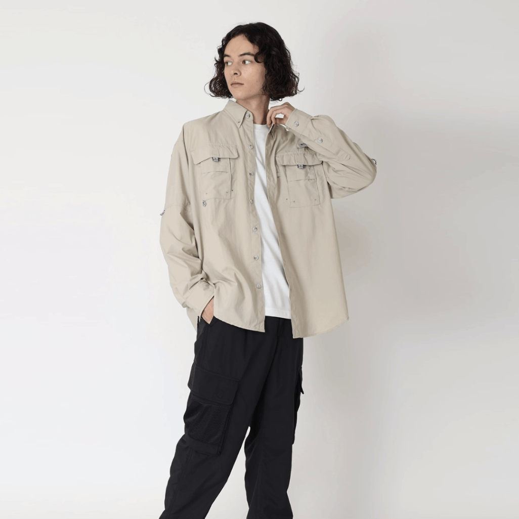 バハマIIロングスリーブシャツ FOSSIL Columbia