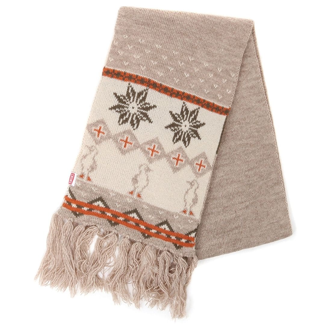 Booby Snow Knit Muffler Beige CHUMS