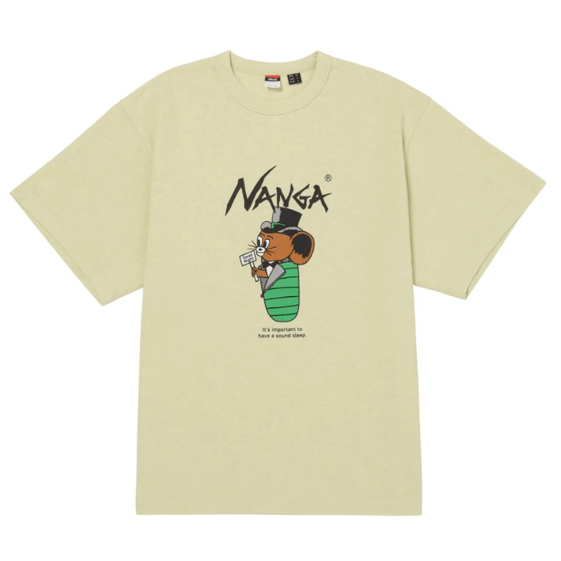 NANGA×JERRY UKAI ECO HYBRID SLEEPING JERRY MARQUEZ TEE/YELLOW