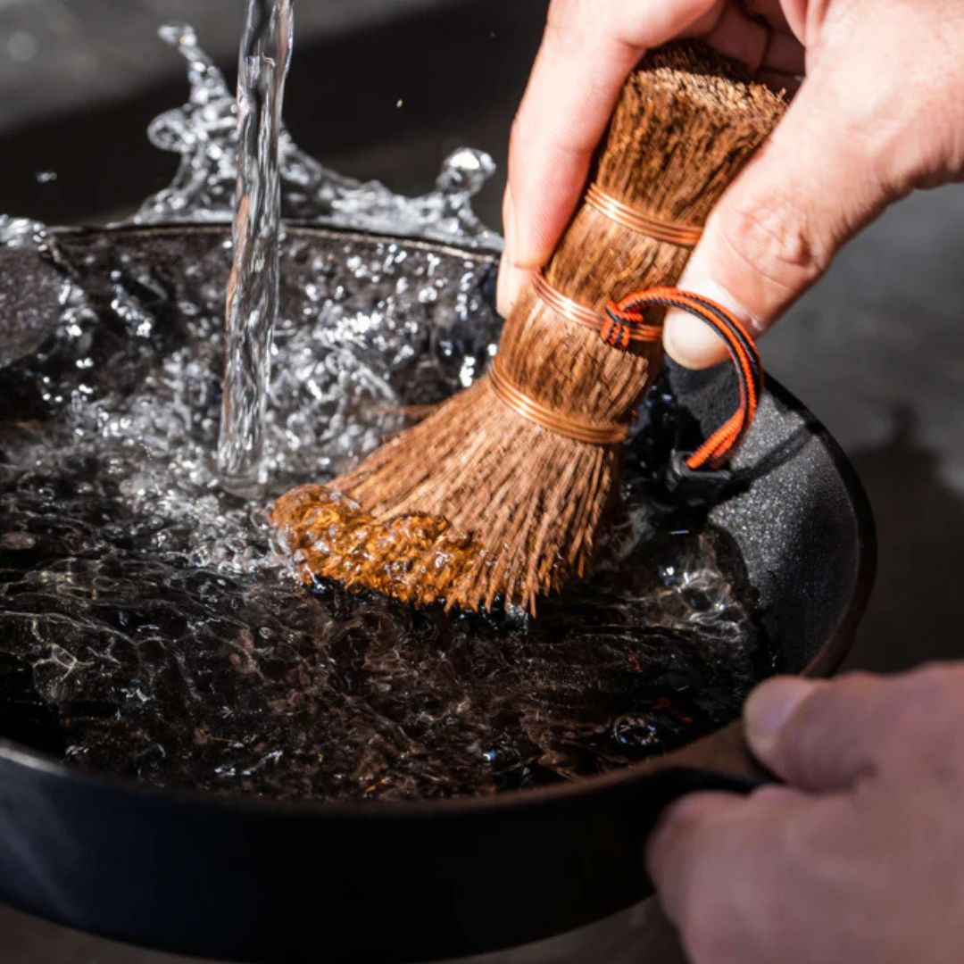 hinata×深海産業 アウトドアキッチンハードブラシ（日本棕櫚シダ棒たわし）hinata