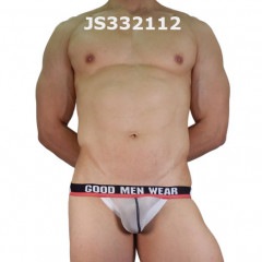 GOOD MEN WEAR  センターシームミラコスモクロスベルトジョックストラップ white