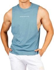 Muscle Tee Crew Neck Easy Fit FrostyBlue