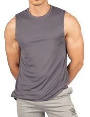 Gymwear Easy Fit Jersey Tank DarkGrey