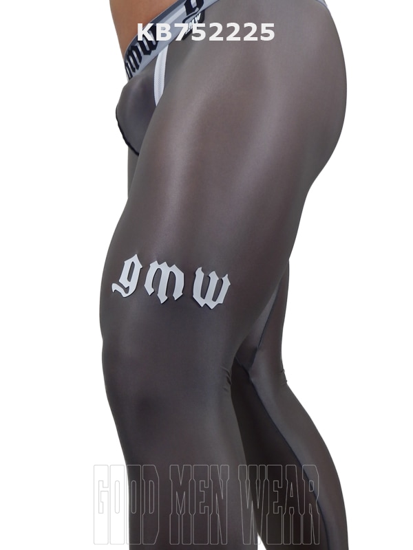 gmw スパッツネイビーロングタイツレギンスL透け