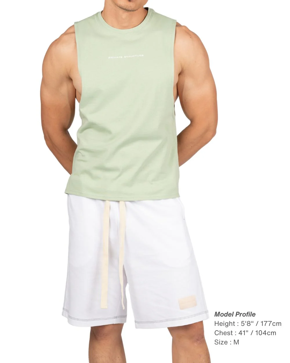 ��Muscle Tee�� Crew Neck Easy Fit SaltGreen