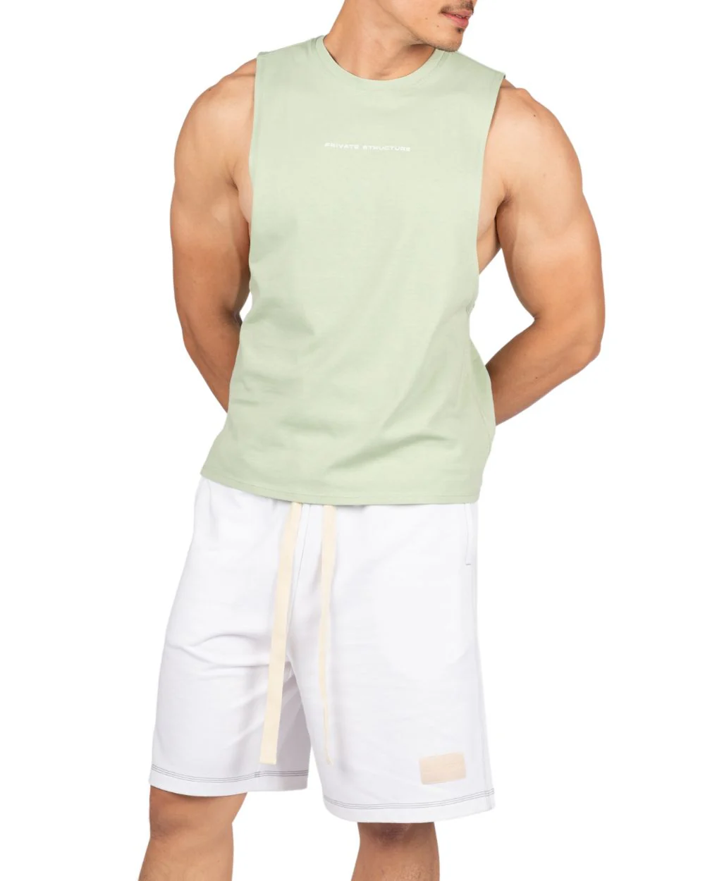 ��Muscle Tee�� Crew Neck Easy Fit SaltGreen