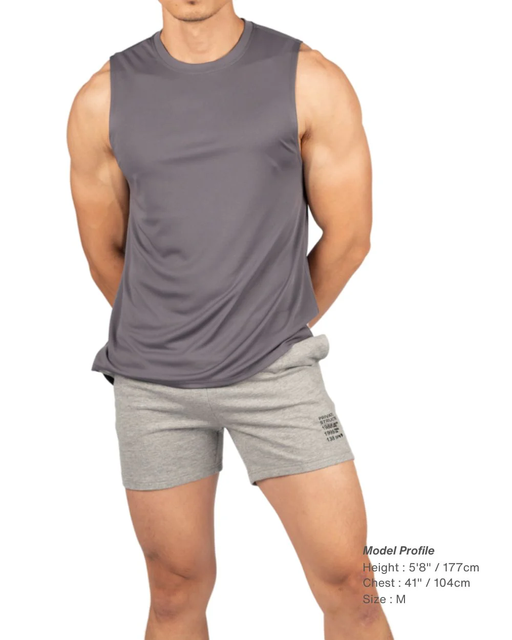 ��Gymwear�� Easy Fit Jersey Tank DarkGrey