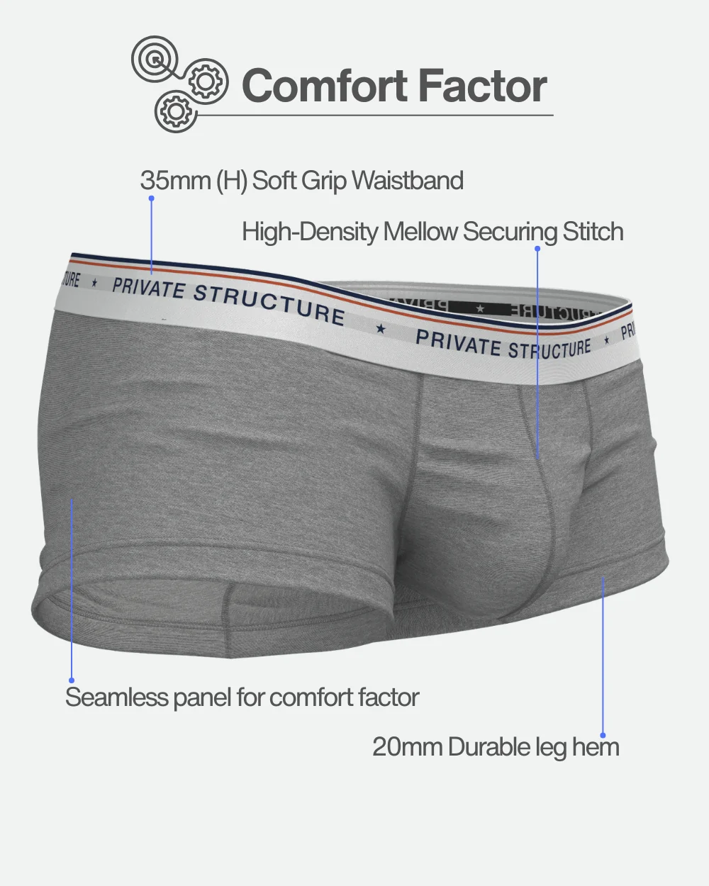 PRIVATE STRUCTURE��Chumm!�ۥ����饤���ܥ������ѥ�� Transcendent Grey