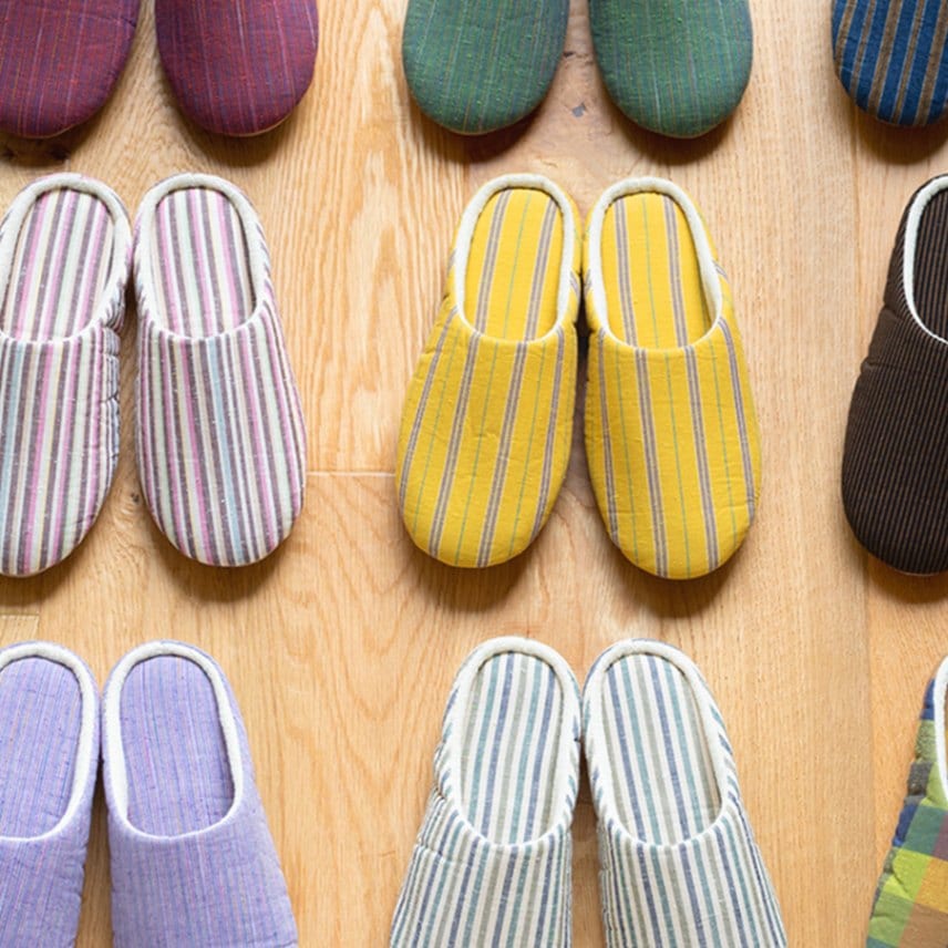 【つむぐ】洗えるスリッパ