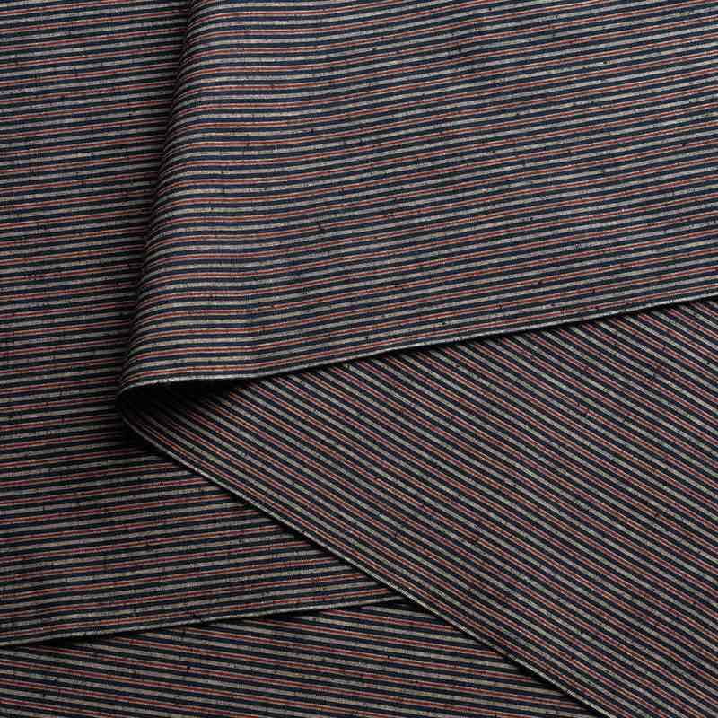 【遠州綿紬】縞紬S-14「白露（しらつゆ）」カット売り