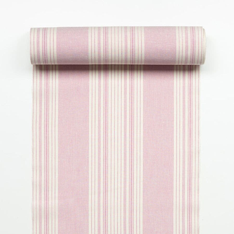 【遠州綿紬】縞紬 S-46「花桜（はなざくら）」