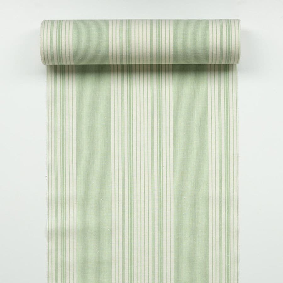 【遠州綿紬】縞紬S-126「笹葉（ささは）」