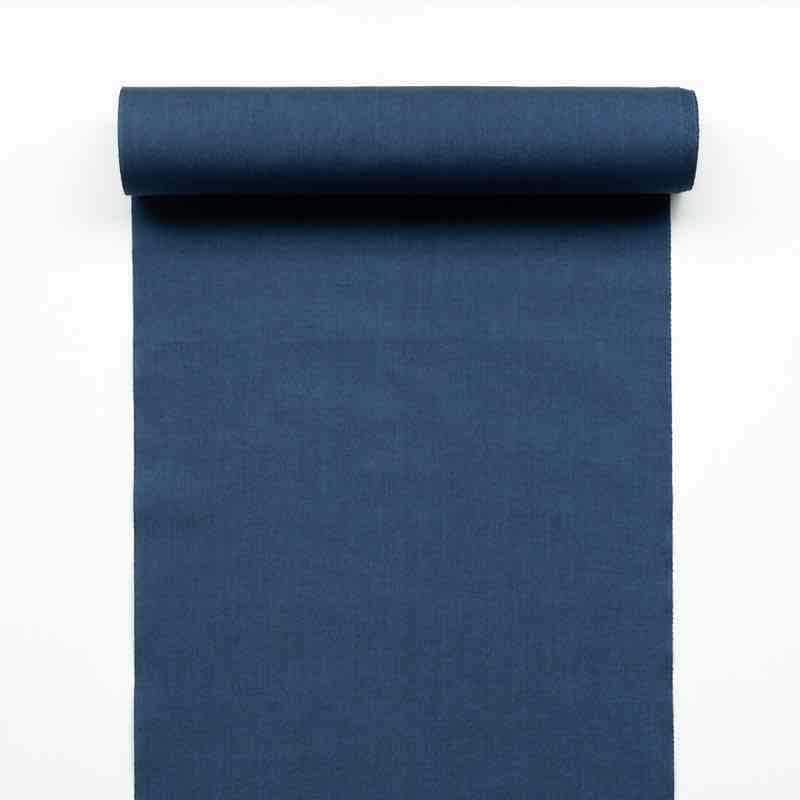 【遠州綿紬】無地もめん「はなだ色」