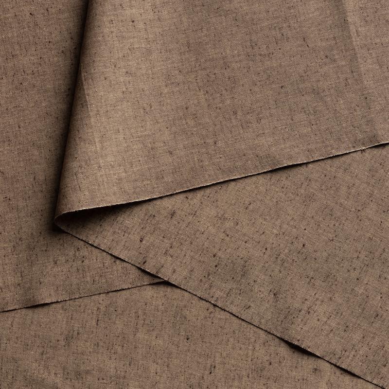 【遠州綿紬】無地紬「樺茶色」カット売り