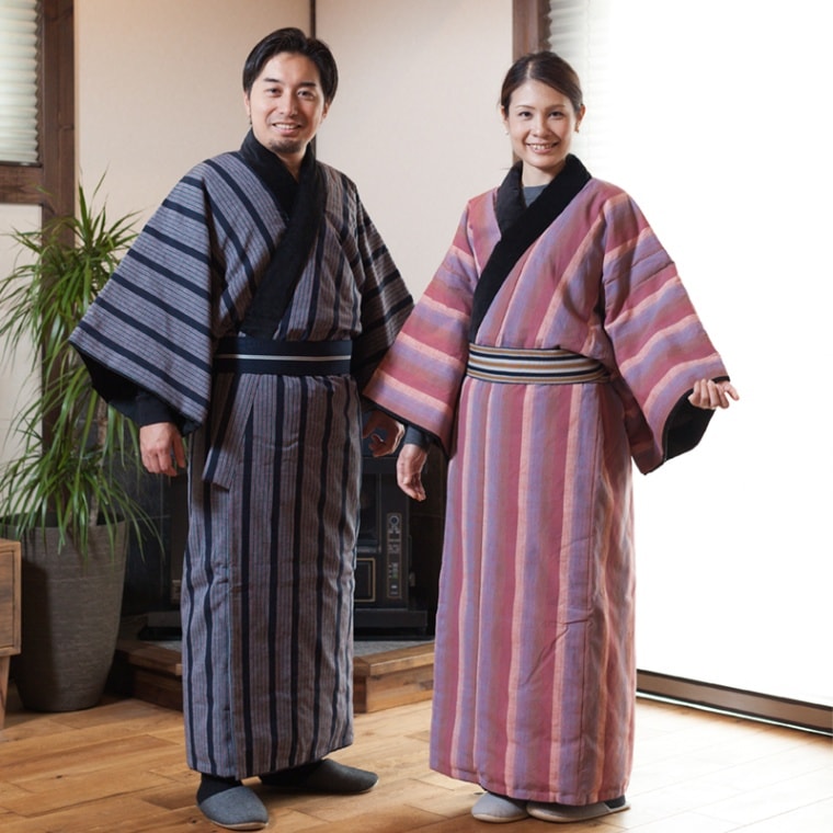 【遠州綿紬】綿入れ丹前 お仕立て