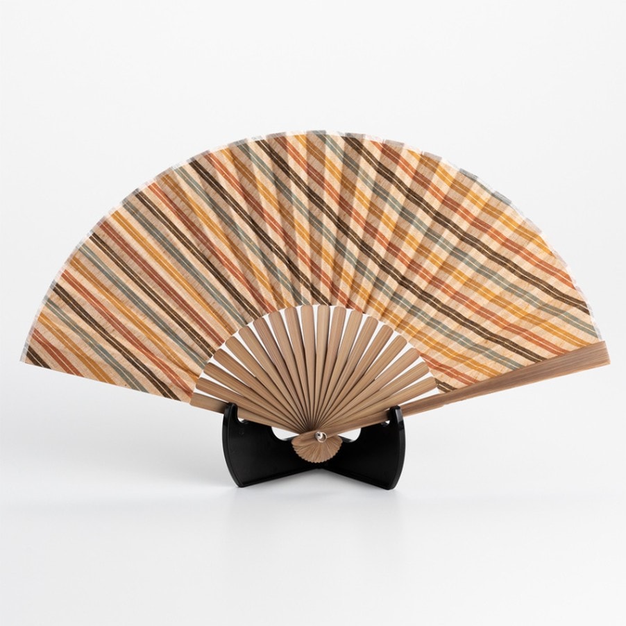 【遠州綿紬】扇子「黄葉」