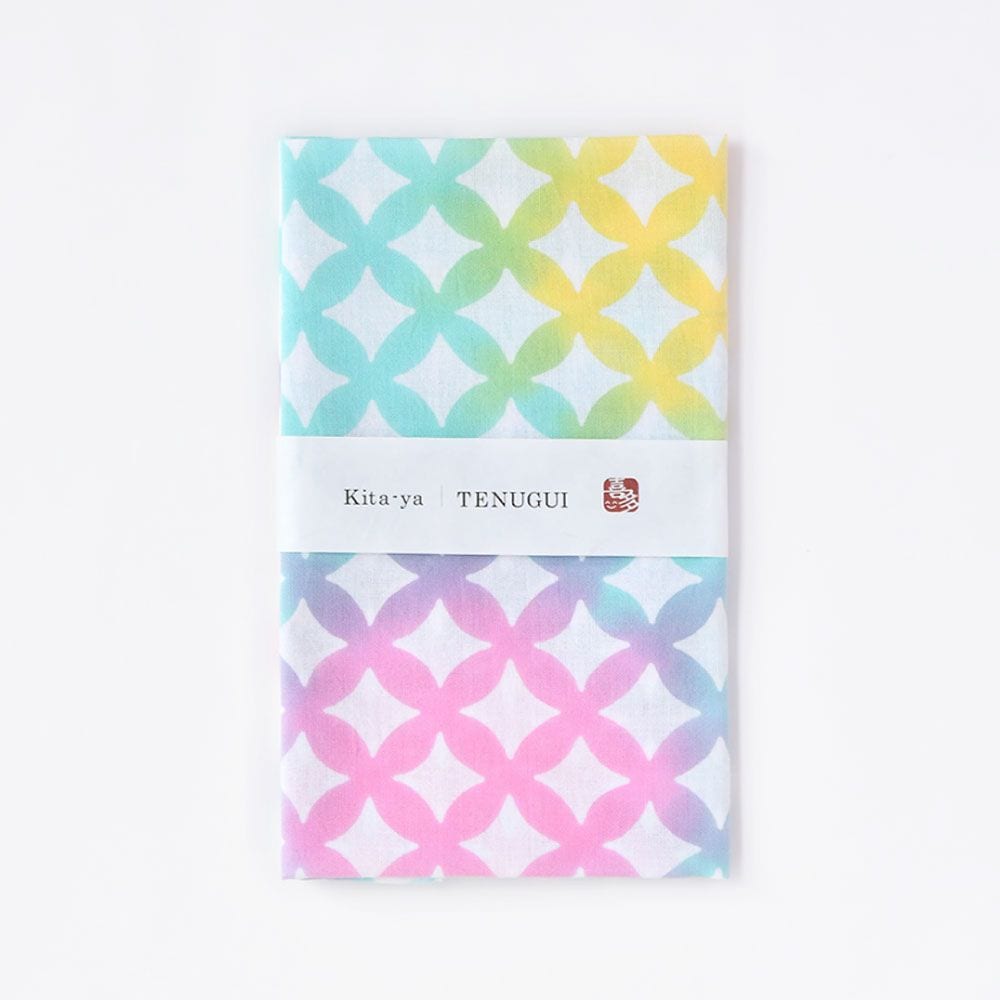 浜松注染手ぬぐい 七宝 水色