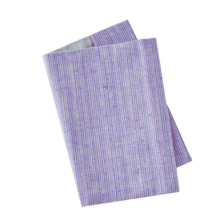 【遠州綿紬】ブックカバー なないろ「ラベンダー」
