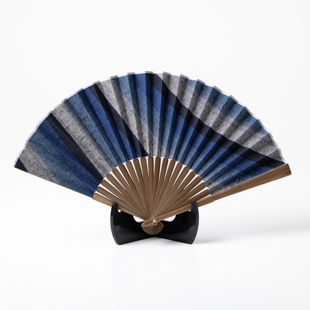【遠州綿紬】扇子「夜富士」