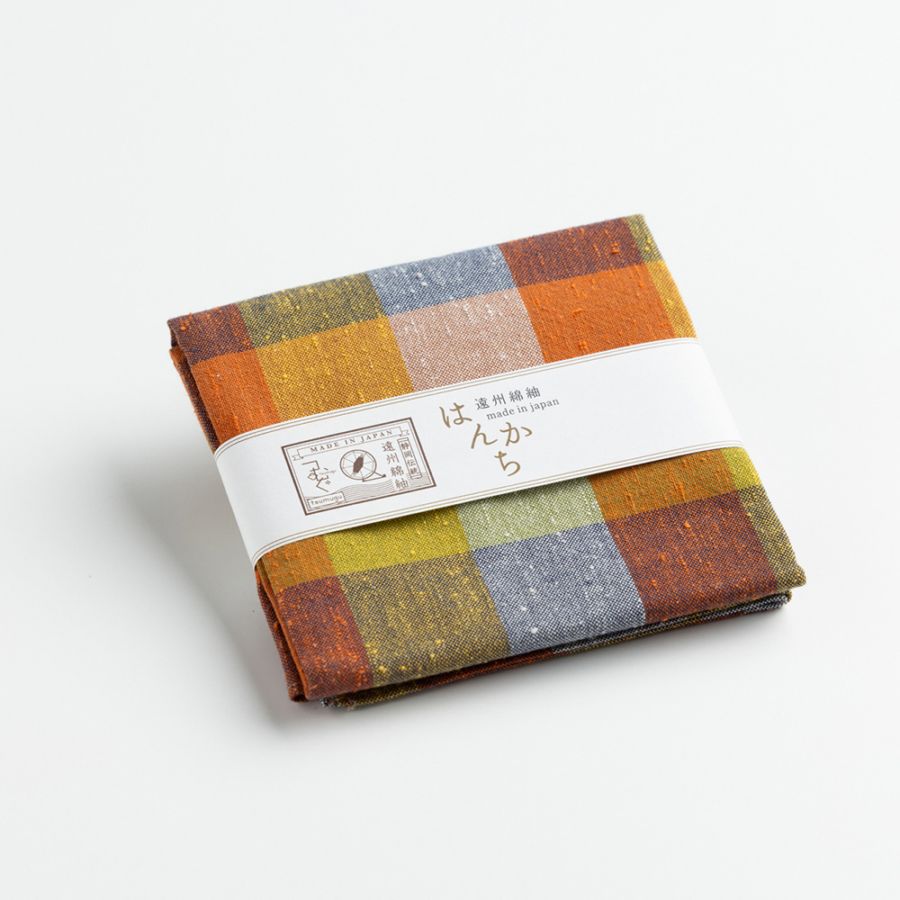 【つむぐ】はんかち「ガーベラ」