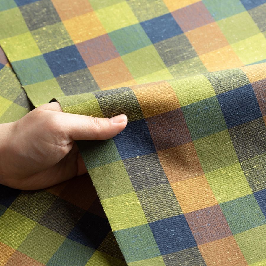 【遠州綿紬】広巾「楓」カット売り