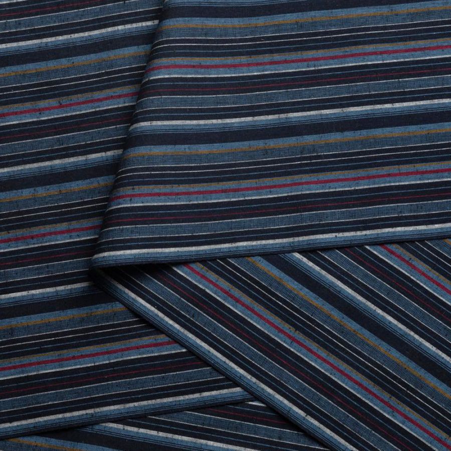 【遠州綿紬】縞紬TB-56「銀河（ぎんが）」カット売り