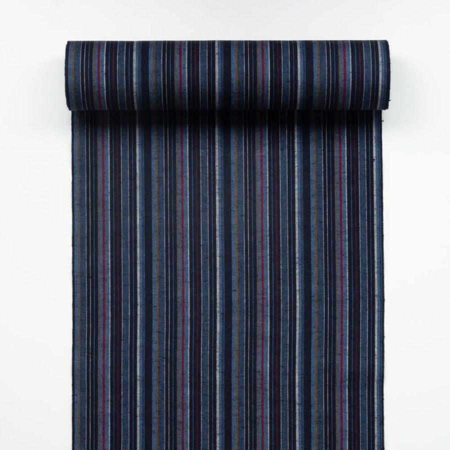 【遠州綿紬】縞紬 TB-56「銀河(ぎんが)」