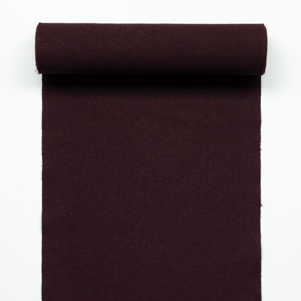 【遠州綿紬】無地紬「桑染」