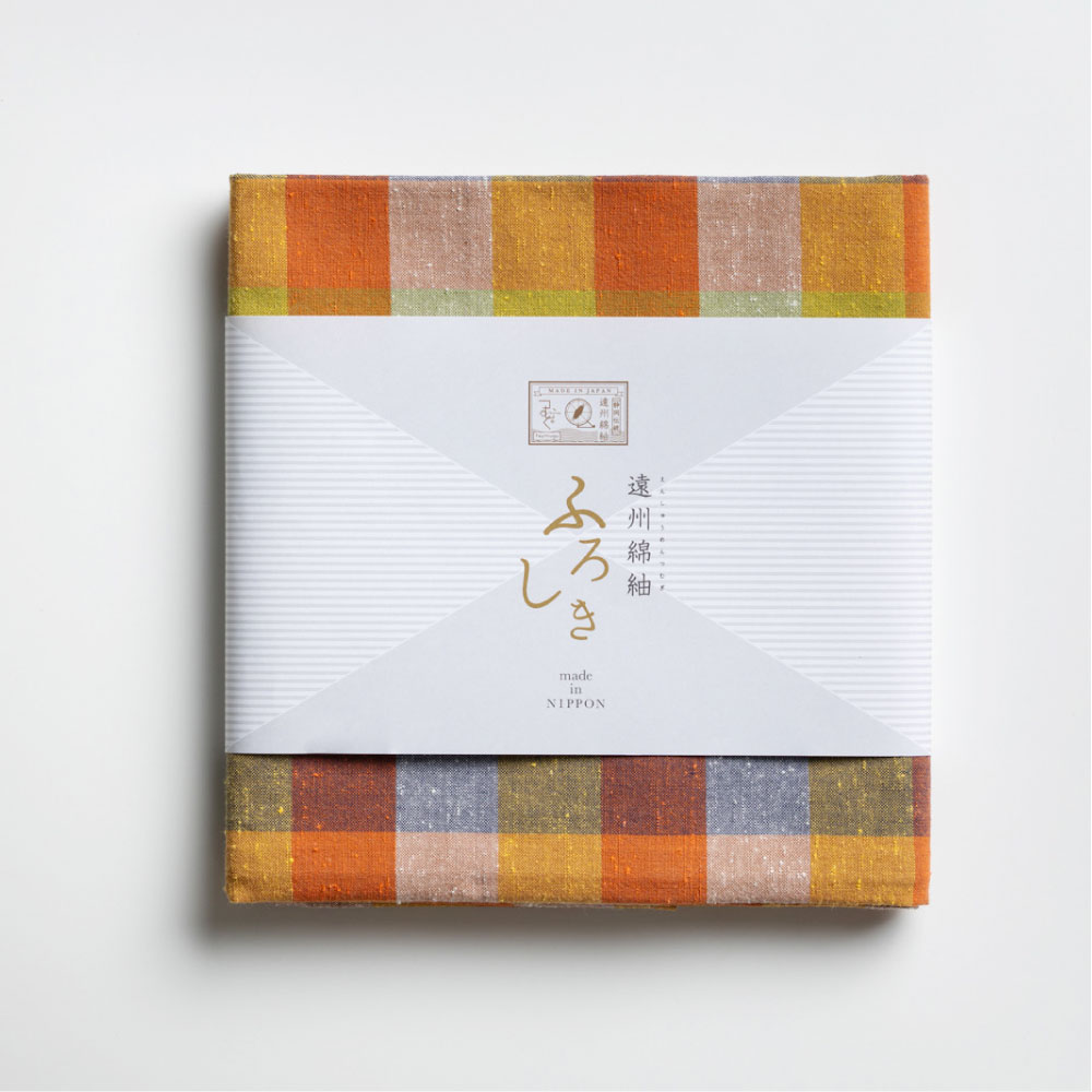 【つむぐ】風呂敷　90cm　ガーベラ