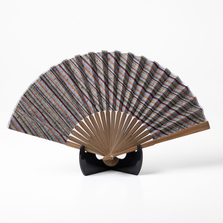 【遠州綿紬】扇子「春霖」