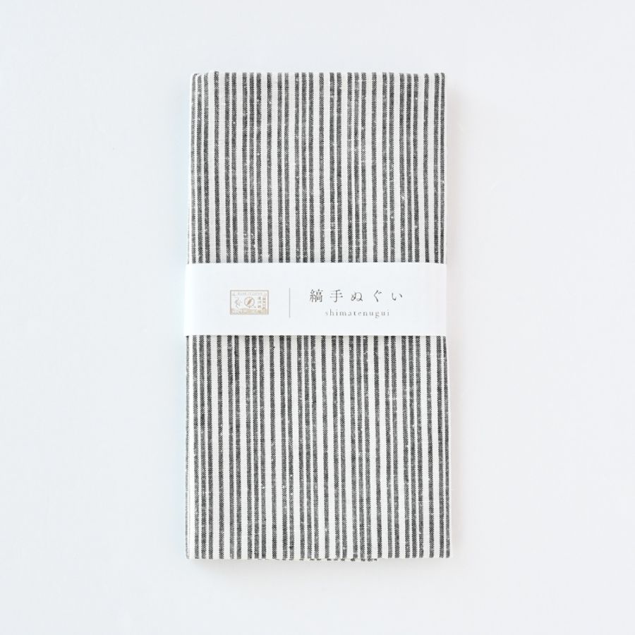 遠州綿紬 縞手ぬぐい 清流