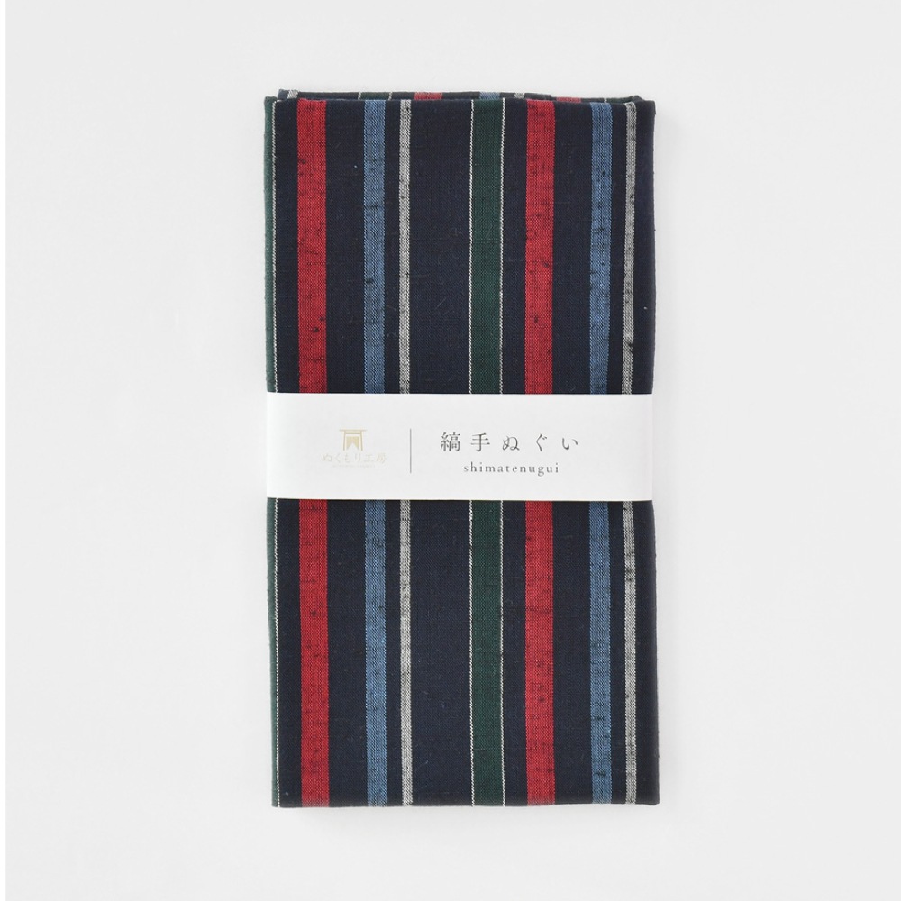 遠州綿紬 縞手ぬぐい こいのぼり