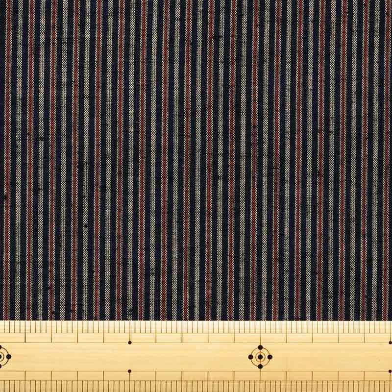 【遠州綿紬】縞紬S-14「白露（しらつゆ）」カット売り