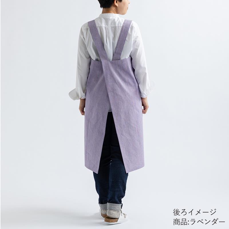 【つむぐ】ワークエプロン「薄（すすき）」