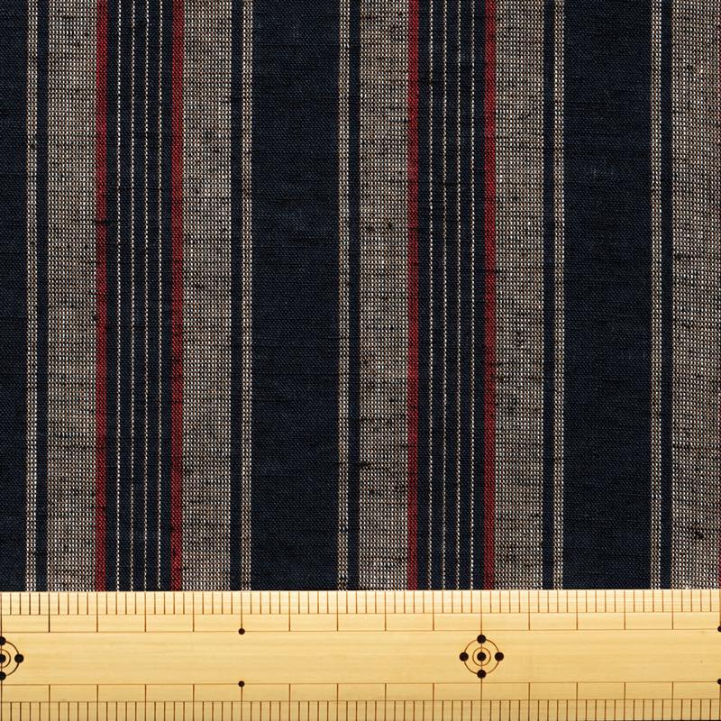 【遠州綿紬】縞紬S-15「海雲(かいうん)」カット売り