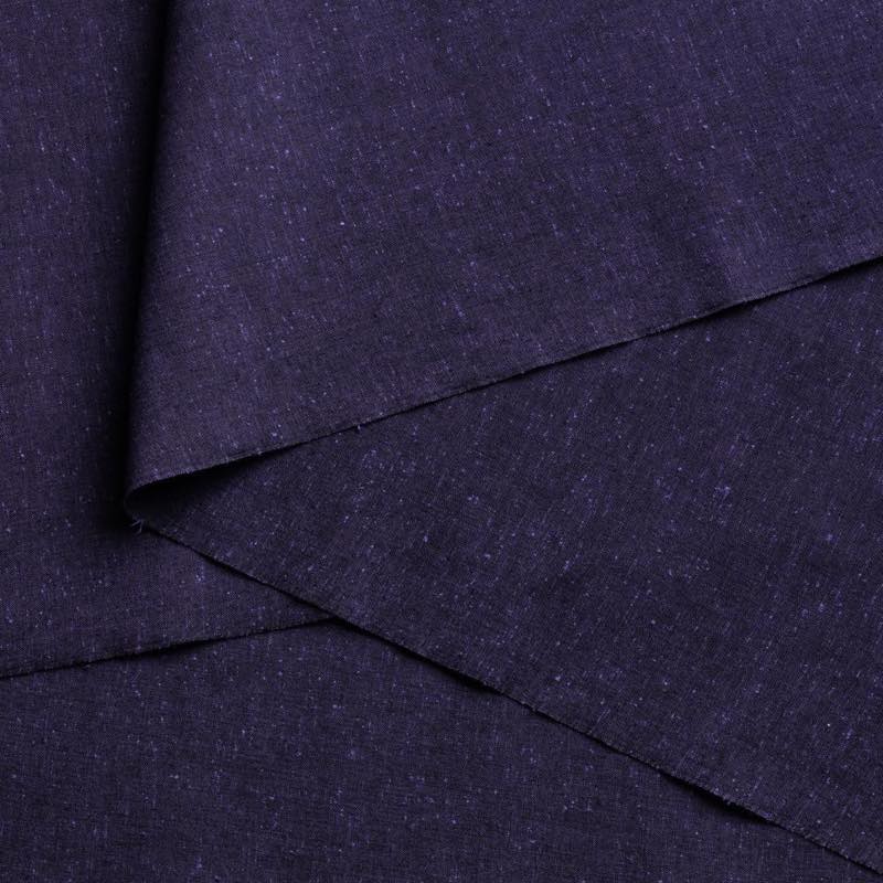 【遠州綿紬】無地紬「江戸紫」