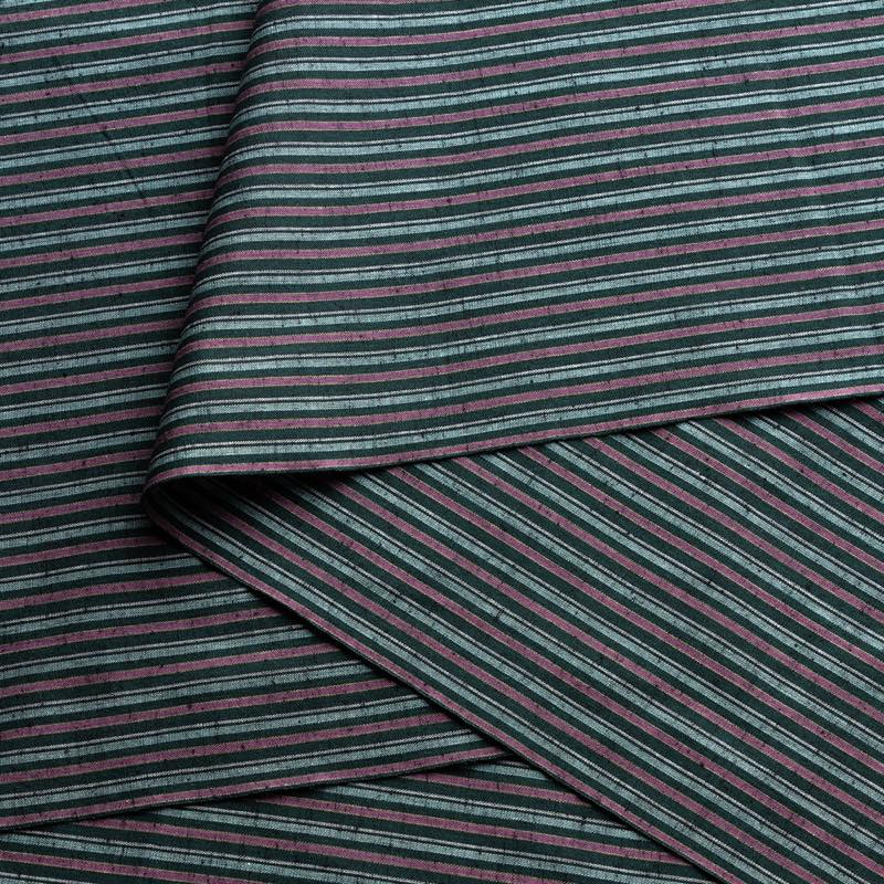 【遠州綿紬】縞紬S-18「浮草（うきくさ）」カット売り