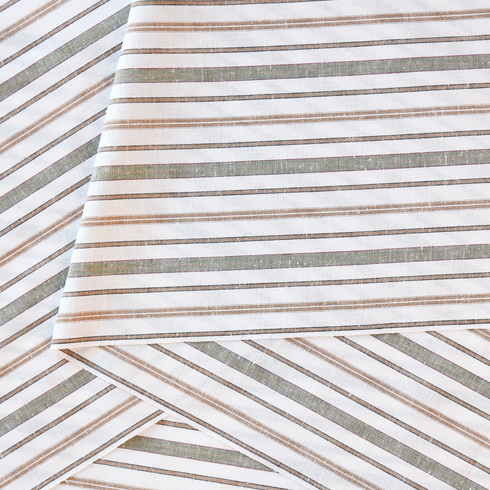 【遠州綿紬】縞紬S-127「白樺(しらかば)」カット売り