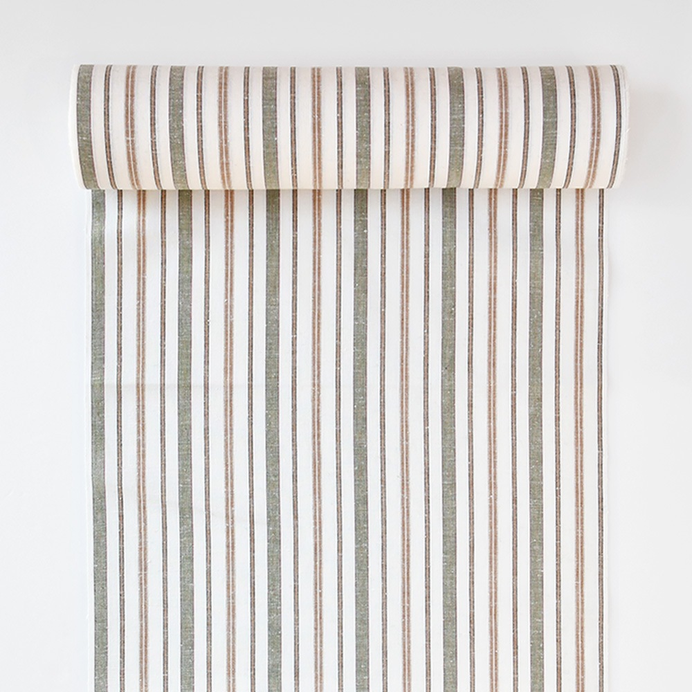 【遠州綿紬】縞紬S-127「白樺(しらかば)」カット売り