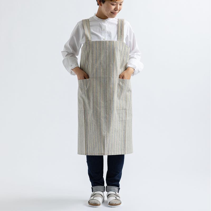 【つむぐ】ワークエプロン「若葉」
