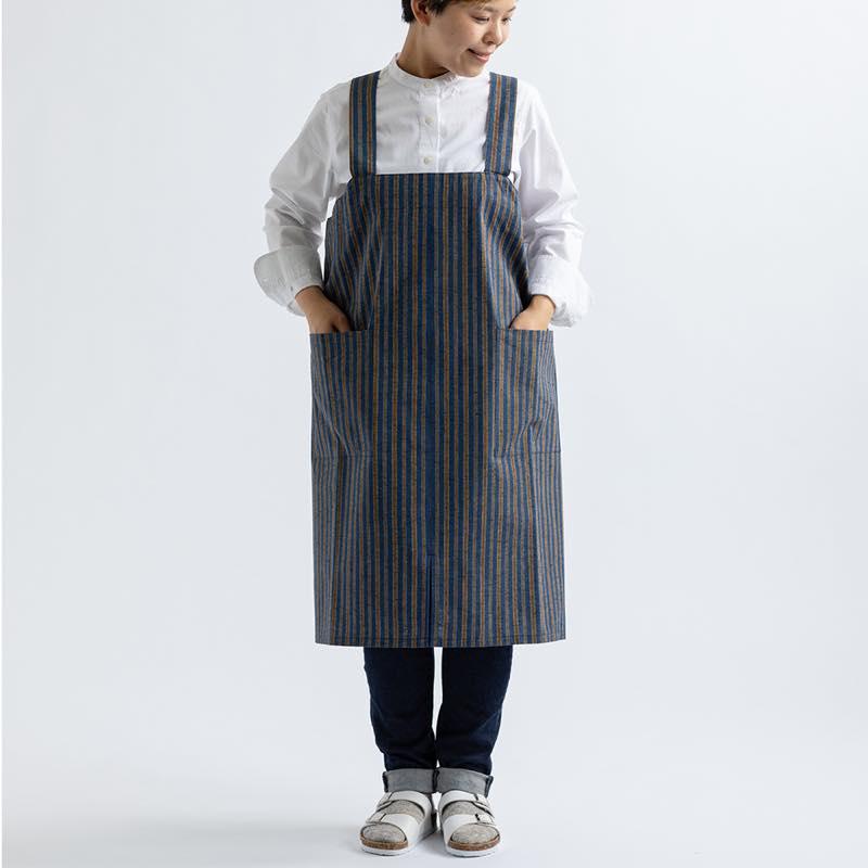 【つむぐ】ワークエプロン「月夜」