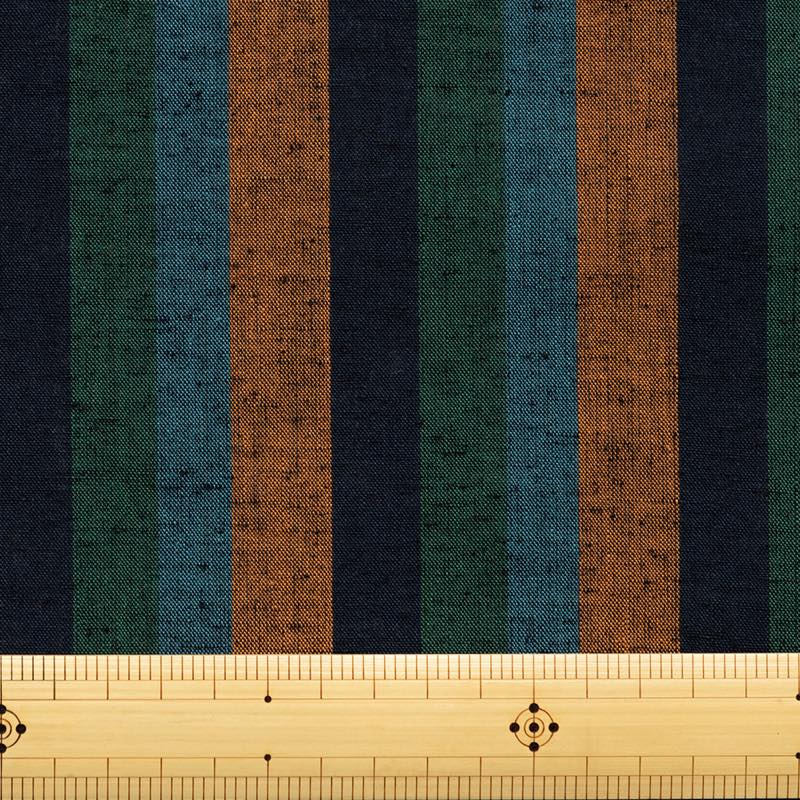 【遠州綿紬】縞紬S-28「夕紅(ゆうくれない)」