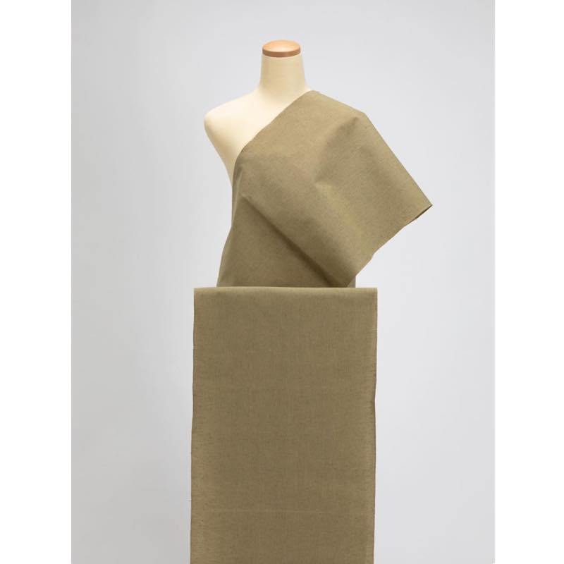 【遠州綿紬】無地紬「柳葉（やなぎは）」