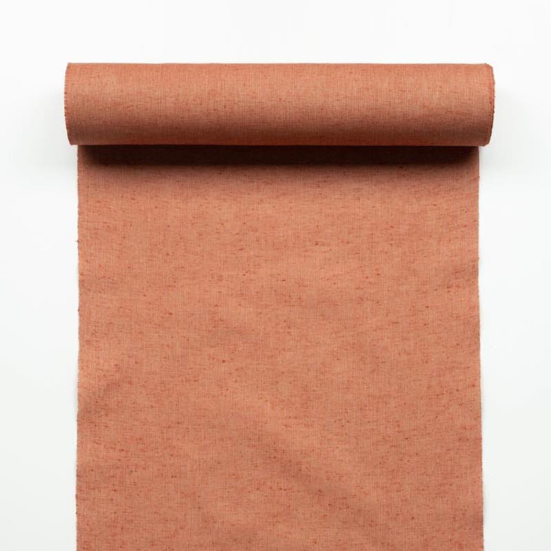 【遠州綿紬】無地紬「赤丹(あかに)」